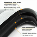 50x80CM Super Absorbent Floor Mat Soft Quick-Drying Non-Slip Diatom Mud Bath - Blue-Oval