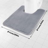Water Absorbent Floor Mats for Home Doors Bedrooms Bathrooms Non Slip Mats - Side View