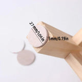 Felt Pad Furniture Floor Protector Pads Self Adhesive Round Heavy Duty - 30PCS - Top-Down View