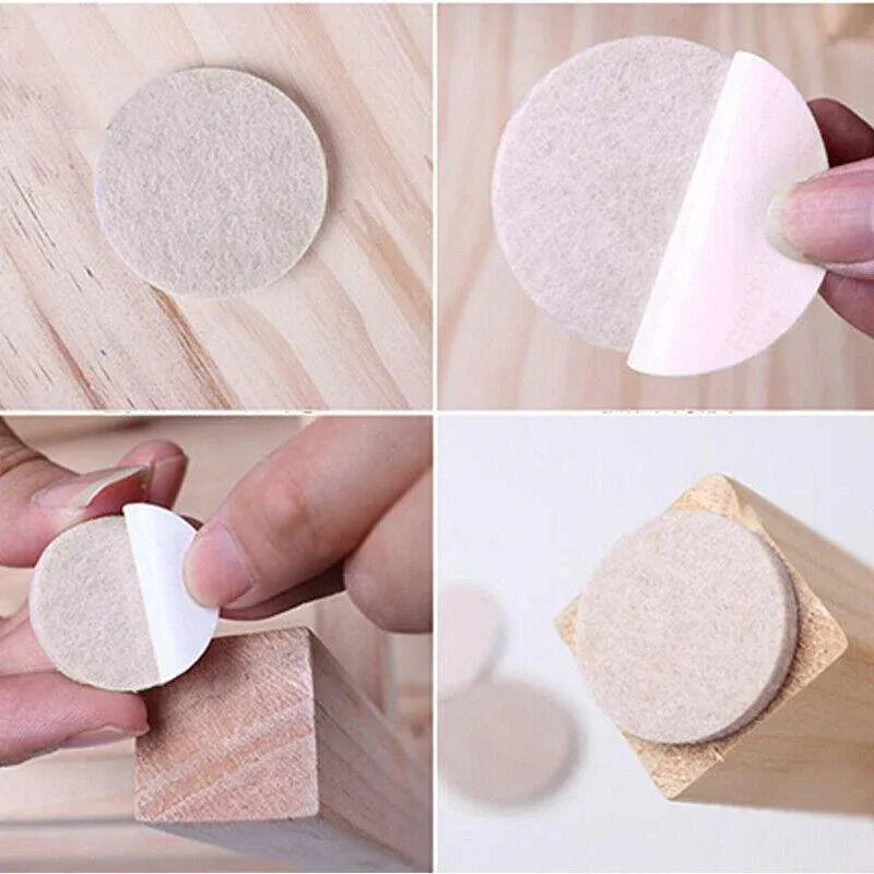 Felt Pad Furniture Floor Protector Pads Self Adhesive Round Heavy Duty - 30PCS