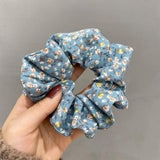 Fresh Hair Accessories Printed Hair Band Hair Rope Hair Ring Elastic Headband - Black +Green - Extra Image
