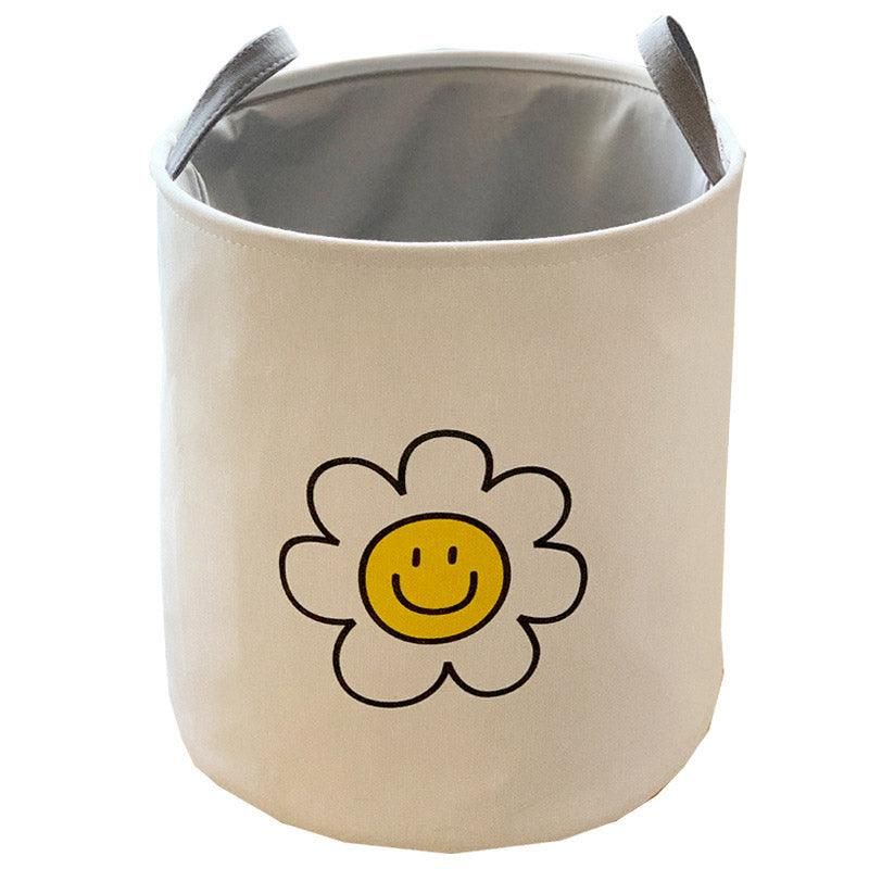 Large Laundry Basket Foldable Storage Bin Clothes Hamper Toy Organizer for Home - Sunflower