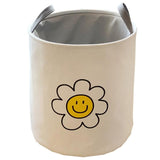 Large Laundry Basket Foldable Storage Bin Clothes Hamper Toy Organizer for Home - Sunflower