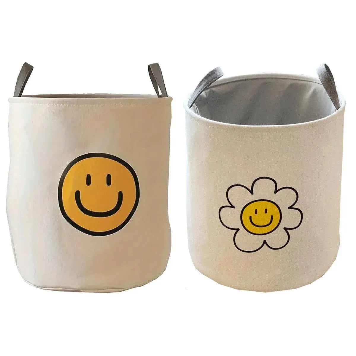 Large Laundry Basket Foldable Storage Bin Clothes Hamper Toy Organizer for Home - Sunflower