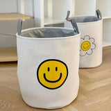 Large Laundry Basket Foldable Storage Bin Clothes Hamper Toy Organizer for Home - Sunflower - Rear View