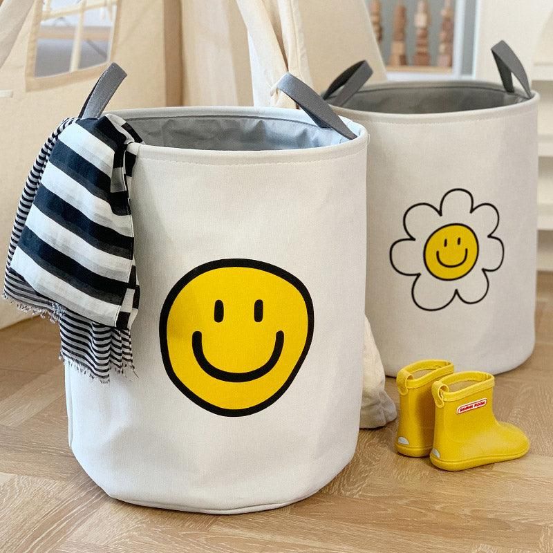 Large Laundry Basket Foldable Storage Bin Clothes Hamper Toy Organizer for Home - Sunflower