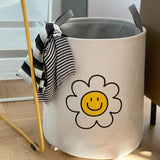 Large Laundry Basket Foldable Storage Bin Clothes Hamper Toy Organizer for Home - Sunflower