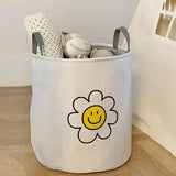 Large Laundry Basket Foldable Storage Bin Clothes Hamper Toy Organizer for Home - Sunflower - Extra Image