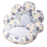 Cute Soft Seat Cushion Flower Shaped Lazy Sofa Pad for Office Chairs and Home Use - Green - Close-Up Angle