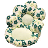 Cute Soft Seat Cushion Flower Shaped Lazy Sofa Pad for Office Chairs and Home Use - Green - Low Angle