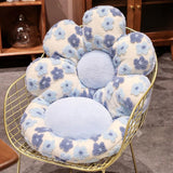 Cute Soft Seat Cushion Flower Shaped Lazy Sofa Pad for Office Chairs and Home Use - Red - Extra Image