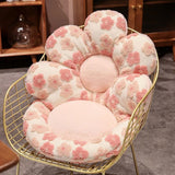 Cute Soft Seat Cushion Flower Shaped Lazy Sofa Pad for Office Chairs and Home Use - Red - Extra Image