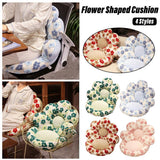 Cute Soft Seat Cushion Flower Shaped Lazy Sofa Pad for Office Chairs and Home Use - Red - Extra Image