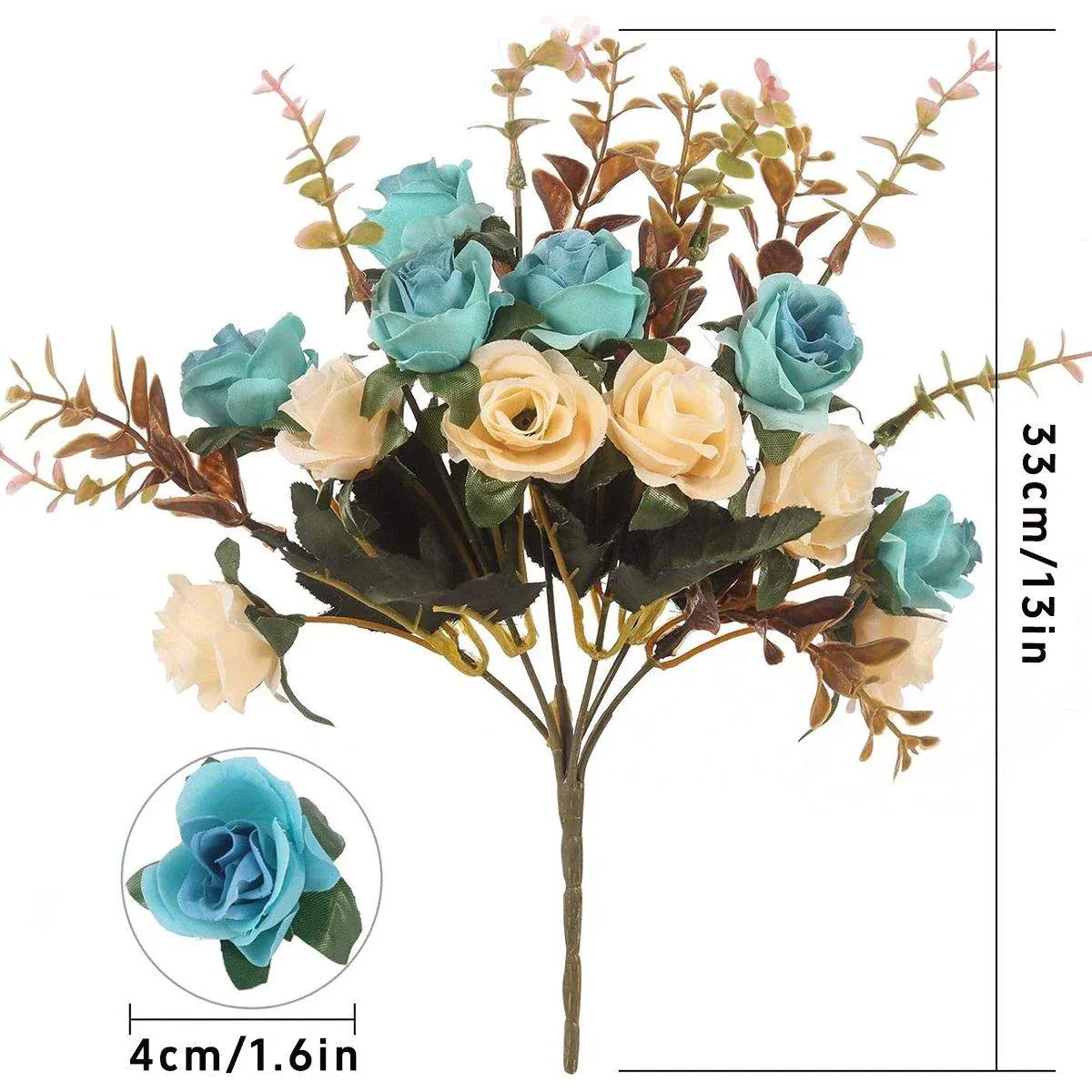 4pcs Artificial Flowers Home Decoration Floral Arrangement for Living Room Decor
