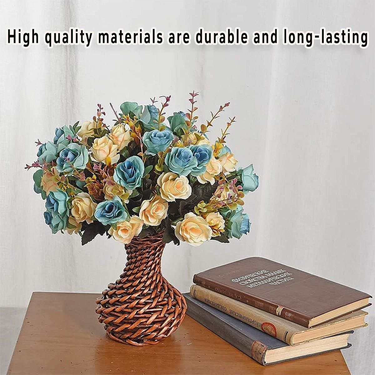 4pcs Artificial Flowers Home Decoration Floral Arrangement for Living Room Decor