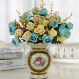 4pcs Artificial Flowers Home Decoration Floral Arrangement for Living Room Decor - Low Angle