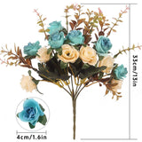 4pcs Artificial Flowers Home Decoration Floral Arrangement for Living Room Decor - Side View