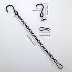 15PCS Metal Hanging Chains for Plants Flower Pot Basket Garden Bird Feeder