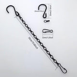 15PCS Metal Hanging Chains for Plants Flower Pot Basket Garden Bird Feeder - Top-Down View