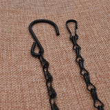 15PCS Metal Hanging Chains for Plants Flower Pot Basket Garden Bird Feeder - 45-Degree Angle