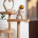 Round Tabletop Flower Stand Balcony Storage Shelf Display Rack Indoor Outdoor - Extra Image