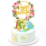 Happy Birthday Anniversary Wedding Cake Flowers Topper Acrylic Party Decorations - NO.10