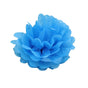 Decorative Paper Flower Balls 10pcs Party Hanging Pom Pom Wedding Event Decor - Blue