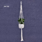 Macrame Plant Flower Pot Holder Hanger Hanging Planter Basket Hemp Rope Braided - #07