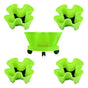 4-Petal 3D Plastic Flower Pot Planter for Indoor Outdoor Plants