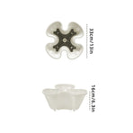 4-Petal 3D Plastic Flower Pot Planter for Indoor Outdoor Plants