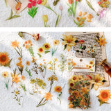 Scrapbooking Flower Stickers Pet Transparent Sticker - A - Close-Up Angle