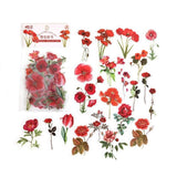 Scrapbooking Flower Stickers Pet Transparent Sticker - A