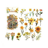 Scrapbooking Flower Stickers Pet Transparent Sticker - A