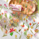 Scrapbooking Flower Stickers Pet Transparent Sticker - A - Extra Image