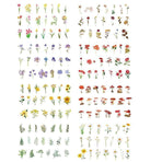 Scrapbooking Flower Stickers Pet Transparent Sticker - F