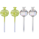 2PCS Automatic Glass Watering Cactus Plant Flower Self Drip Irrigation Tool - Transparent