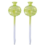2PCS Automatic Glass Watering Cactus Plant Flower Self Drip Irrigation Tool - Transparent