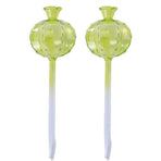 2PCS Automatic Glass Watering Cactus Plant Flower Self Drip Irrigation Tool - Transparent