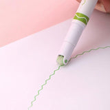 6PCS Dual Tip Line Drawing Pens – Fun Patterned Colour Markers Set - 45-Degree Angle