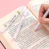 6PCS Dual Tip Line Drawing Pens – Fun Patterned Colour Markers Set