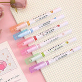 6PCS Dual Tip Line Drawing Pens – Fun Patterned Colour Markers Set
