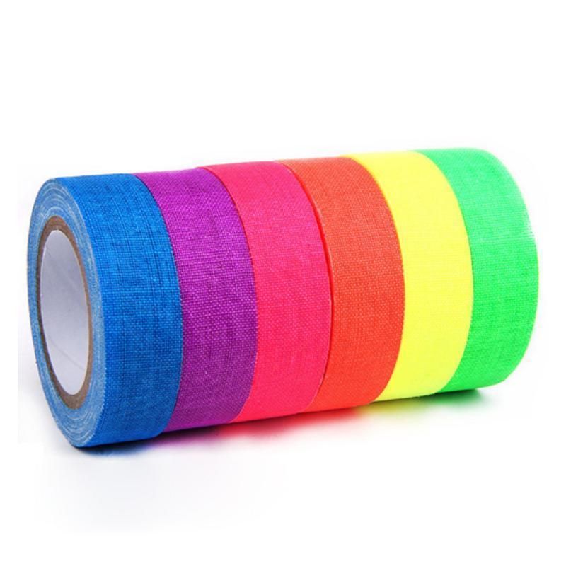6X Luminous Fluorescent Tape Glow In The Dark Night Self-Adhesive Sticker Strip