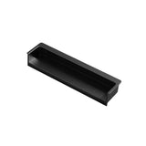 Hidden Recessed Cabinet Handle 120mm 200mm Slotted Drawer Door Pull Furniture - Black-120mm