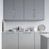 Hidden Recessed Cabinet Handle 120mm 200mm Slotted Drawer Door Pull Furniture - Grey-200mm - Extra Image