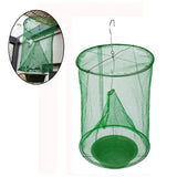 6PCS Reusable Hanging Fly Trap Net Cage Insect Catcher for Garden Farm Outdoor Use - Top-Down View