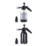 2L Car Wash Foam Sprayer Hand Held Pump Wash Spray Bottle Snow Foam Detailing - White - Front View
