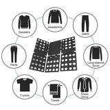 Folding Clothes Board Laundry Organizer Shirt Pants Tidy Storage Tool Easy Use - 45-Degree Angle
