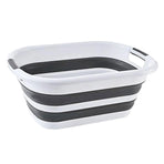Foldable Laundry Basket Collapsible Washing Clothes Bin with Handles for Home - L