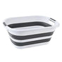Foldable Laundry Basket Collapsible Washing Clothes Bin with Handles for Home - L