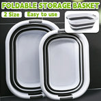 Foldable Laundry Basket Collapsible Washing Clothes Bin with Handles for Home - L
